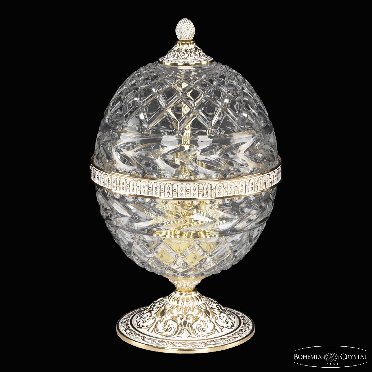 Настольная лампа Bohemia Ivele Crystal 5680L/20 GW Clear/M-1F
