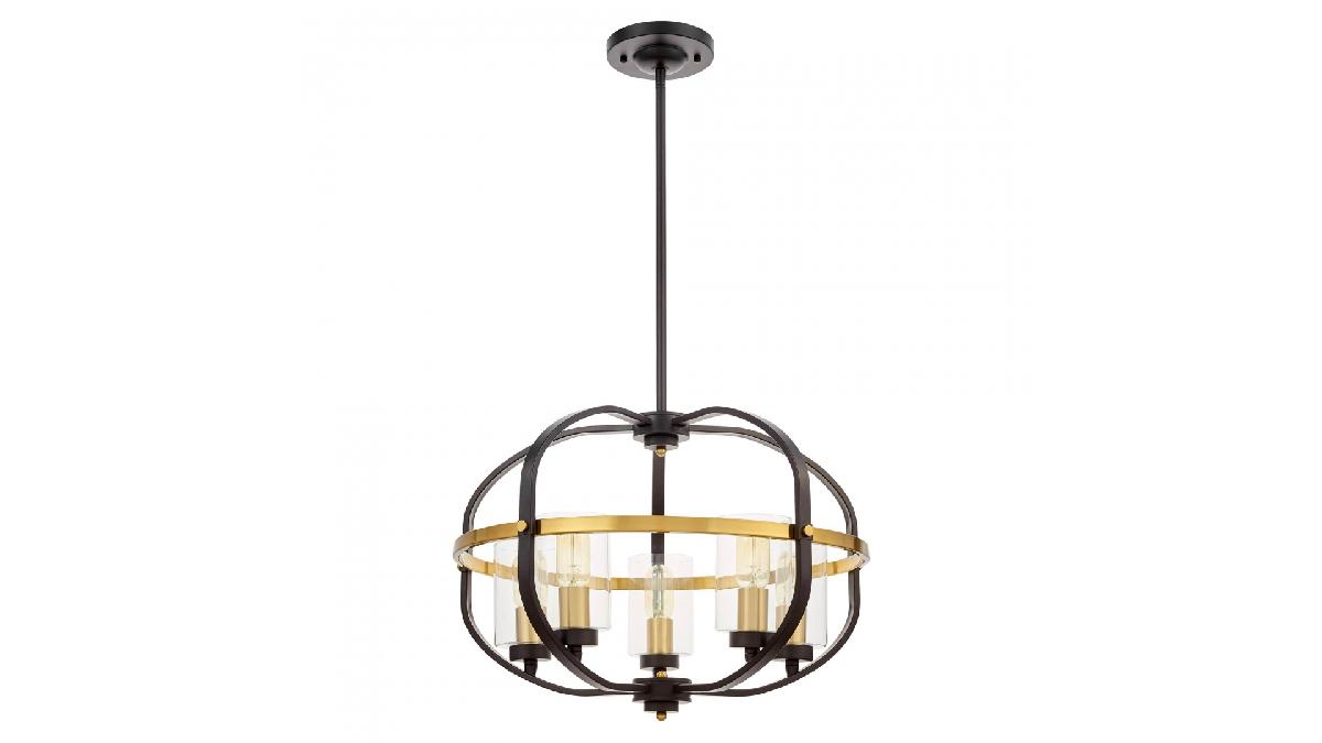 Подвесная люстра Lumina Deco Monterey LDP 1141-5 BK+MD