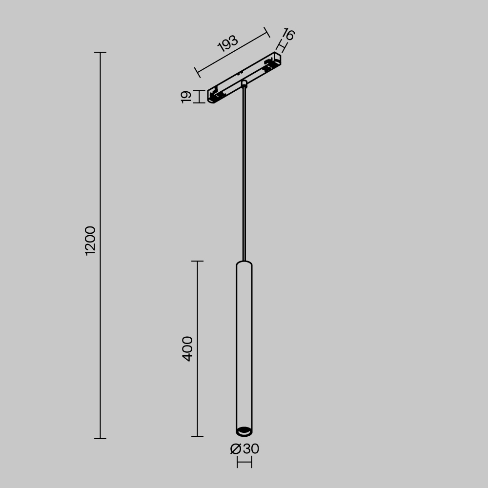 Трековый магнитный светильник Maytoni Focus LED TR226-4-5WTW-M-DSZ-W