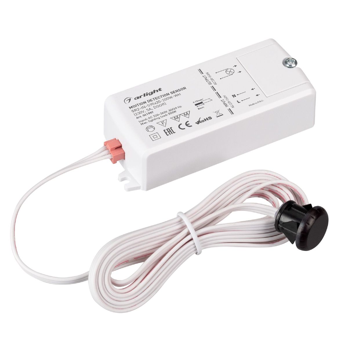 ИК-датчик Arlight SR2-IN-S98x35-200W-WH (230V, 5A, DOOR) 041987