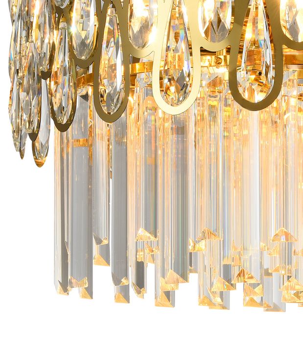 Подвесная люстра Natali Kovaltseva NAVIS 76019/8C GOLD