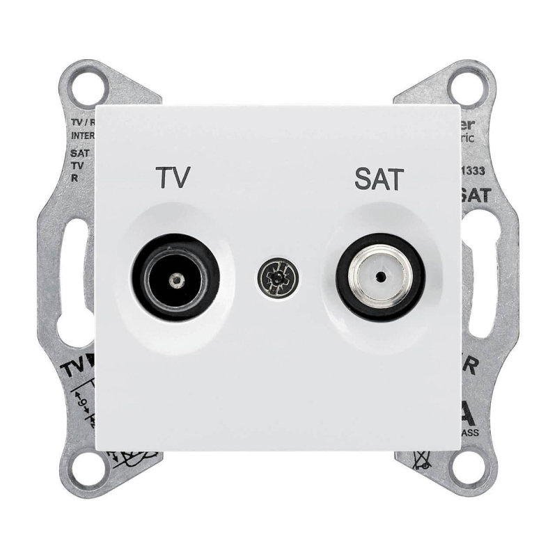 Розетка TV/SAT проходная Schneider Electric Sedna 8dB SDN3401221