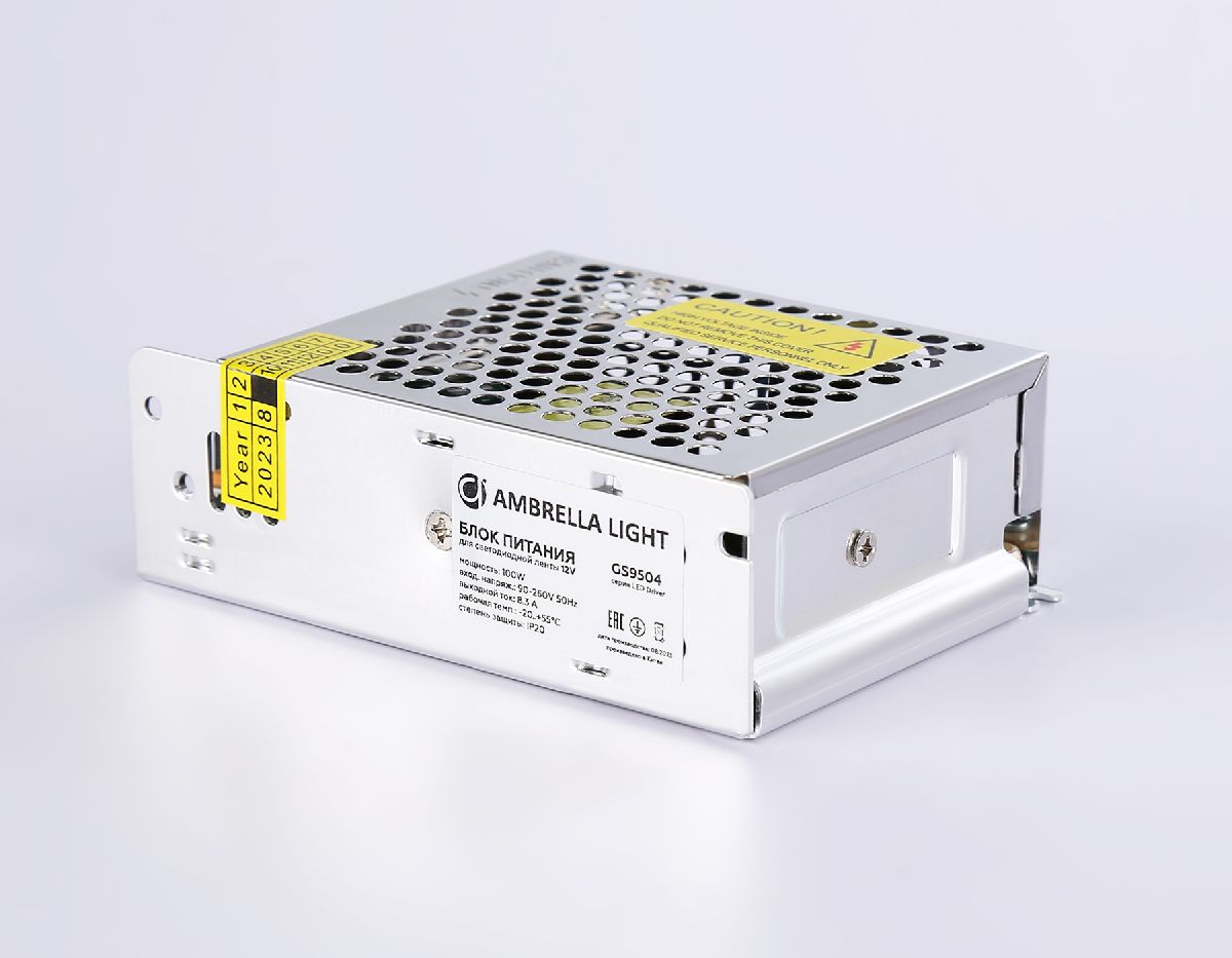 Блок питания Ambrella Light LED Driver 12V 100Вт AC90-260 8.3A IP20 GS9504