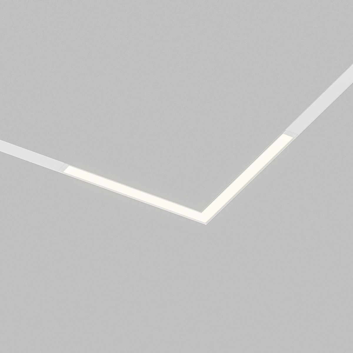 Трековый однофазный светильник Denkirs Simple Linear DK8114-WH