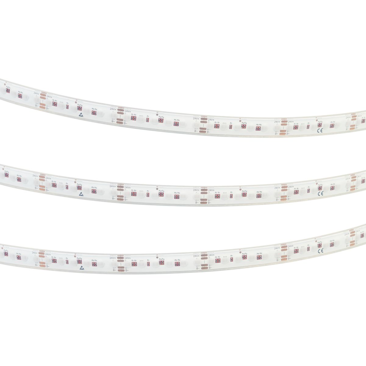 Светодиодная лента герметичная Arlight DOT-PFS-X120-12mm 24V RGB (14 W/m, IP68, 5m) (5 лет) 058096