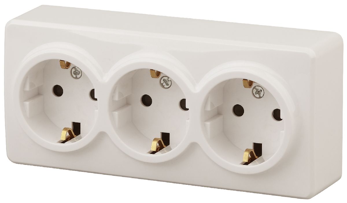 Розетка 2P+E Schuko со шторками Эра 11-2209-02 Б0020704