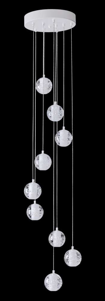 Подвесная люстра Crystal Lux Gaspar GASPAR SP9 D300 WHITE