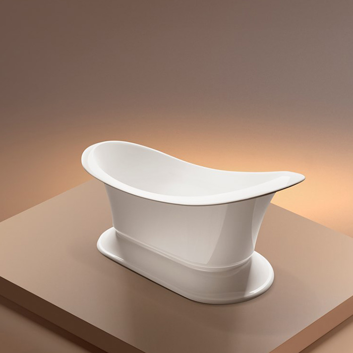 Gruppo Treesse Grand Soleil Ванна 185x85x75см., отдельностоящая, цвет: золото/белый