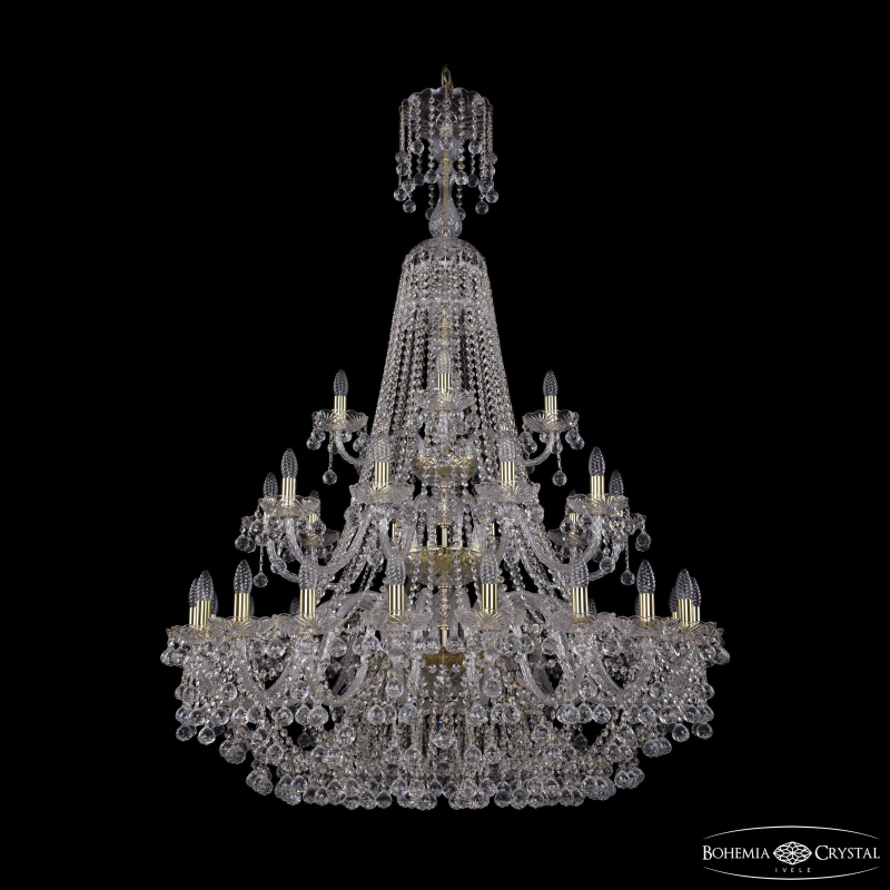 Подвесная люстра Bohemia Ivele Crystal 1409/20+10+5/400/XL-159/3d G