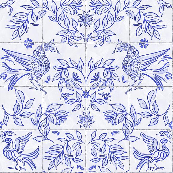 Обои Coordonne 9200080N Ceramica Blue