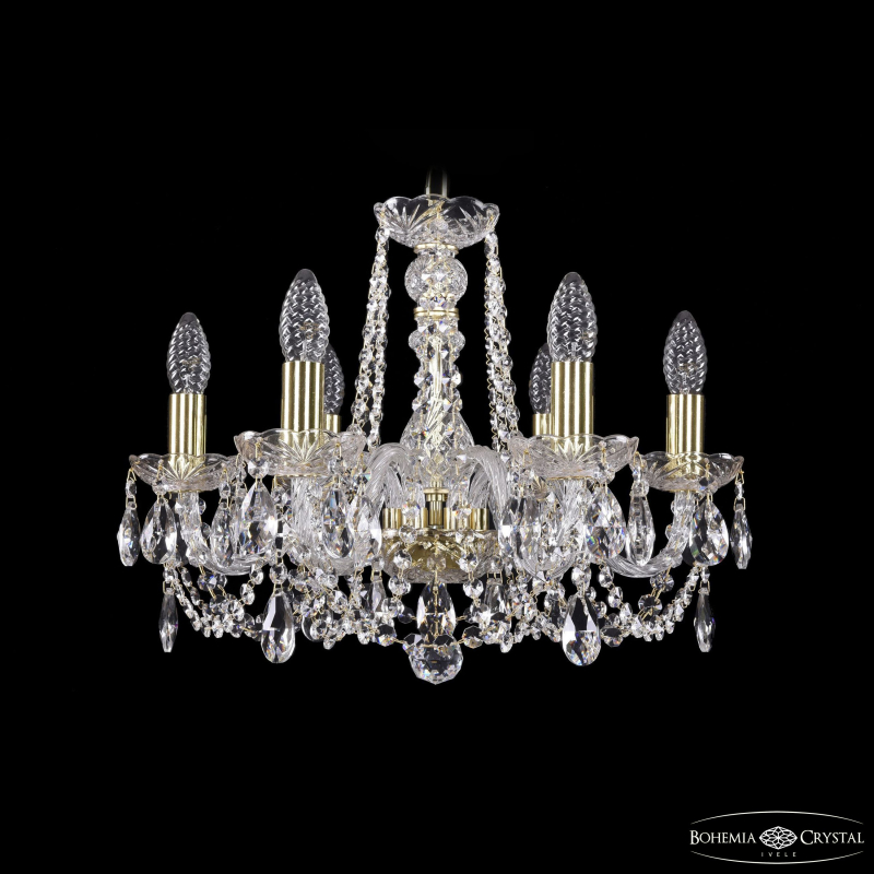 Подвесная люстра Bohemia Ivele Crystal 1402/6/160 G