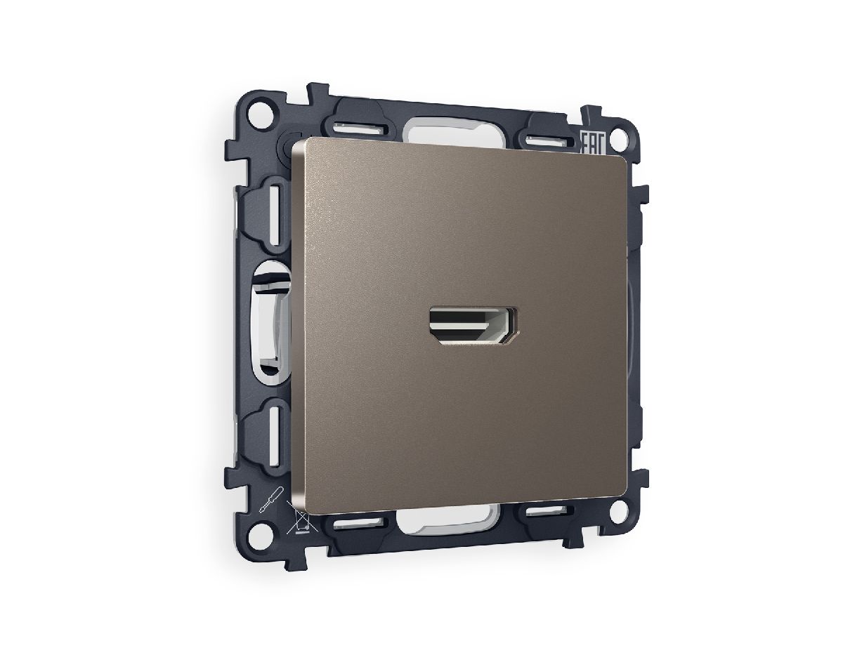 Комплект механизма розетки HDMI 2.0 40V/500mA 2.0GHz 5-18Gbit/s Ambrella Volt Alfa MA644010