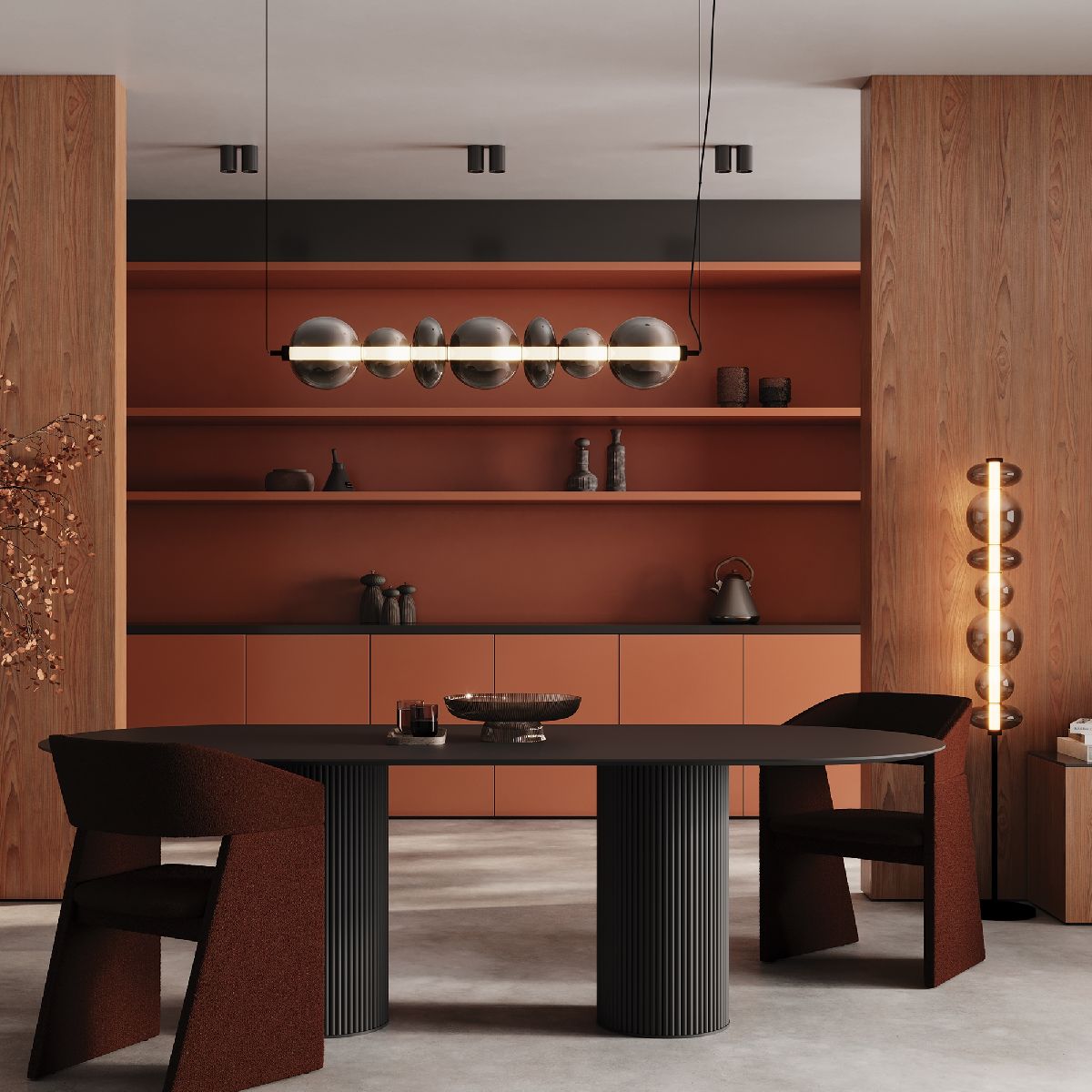 Подвесная люстра Maytoni Futuro MOD307PL-L40BS3K