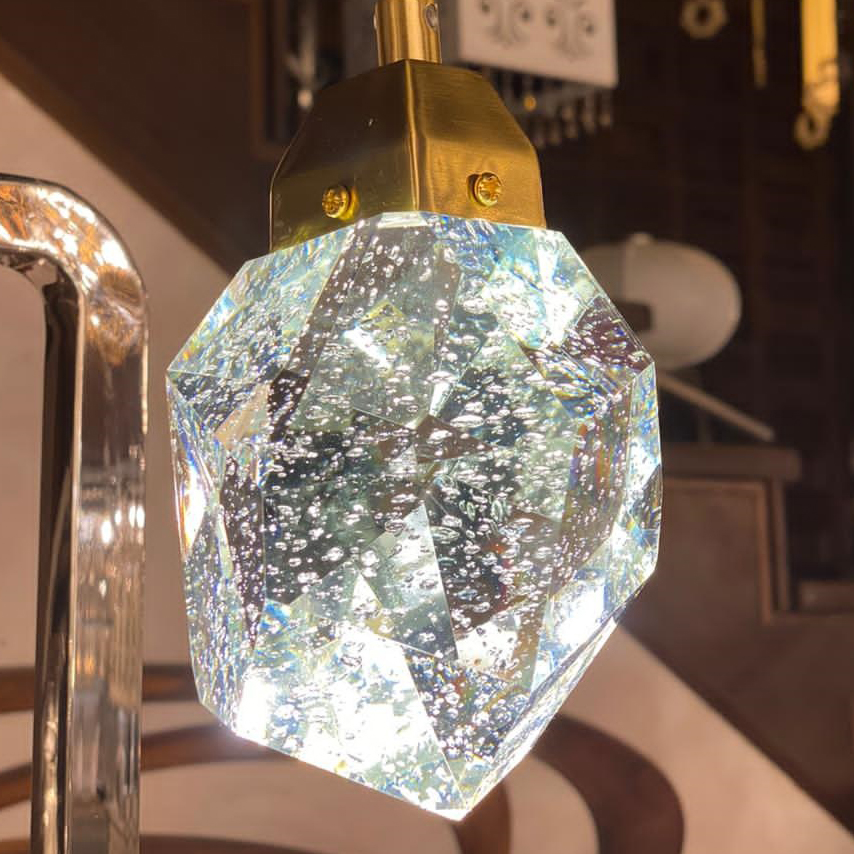 Подвесной светильник Delight Collection Crystal rock MD-020B-7 gold
