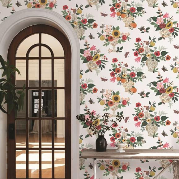 Обои York RF7404 Flower Studies Rose Multi
