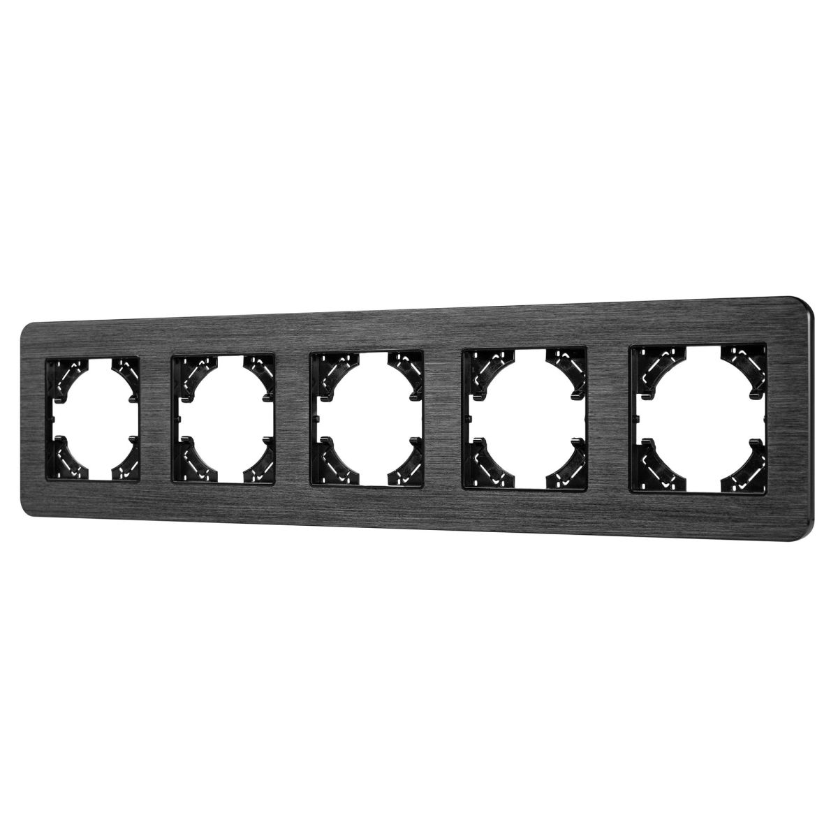 Рамка на 5 постов алюминиевая Arlight FRM-AKIRY-AL-5-BK 049735