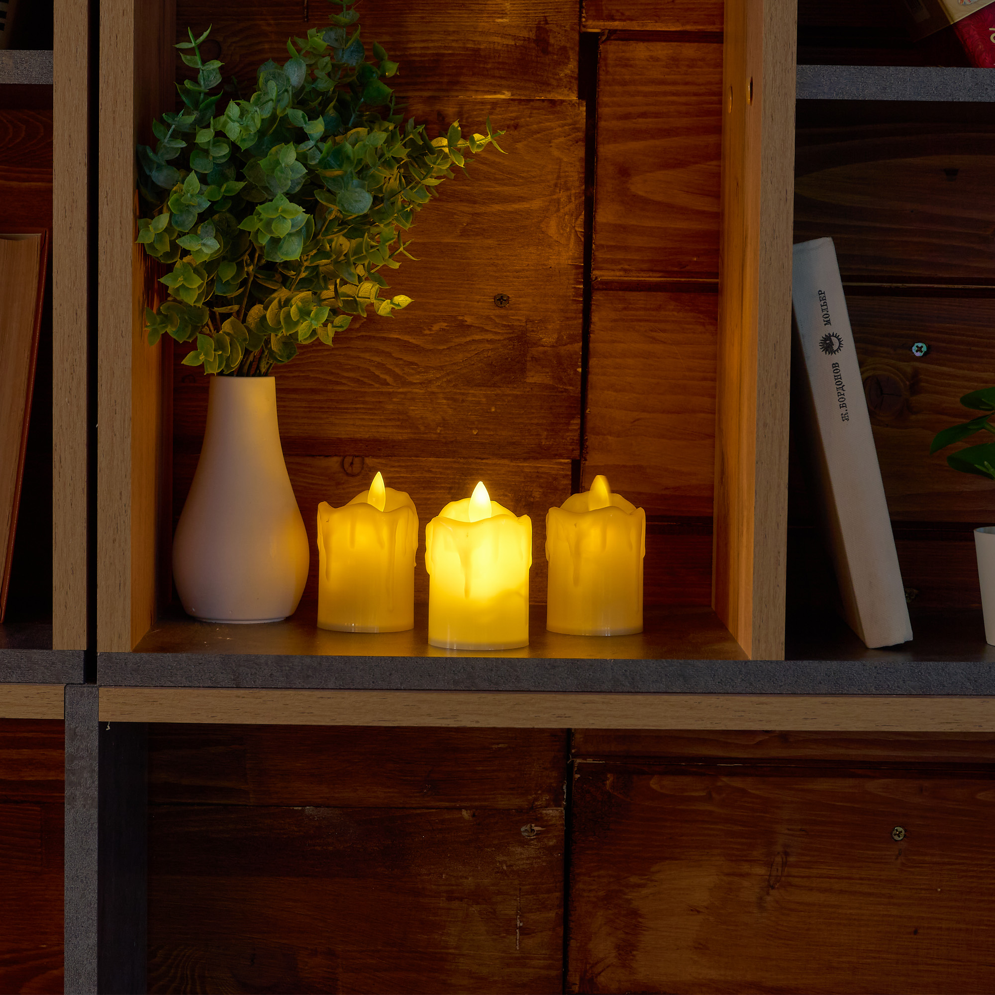 Фигурка светодиодная Свеча Uniel ULD-F062 WW CANDLE SET3 UL-00012457