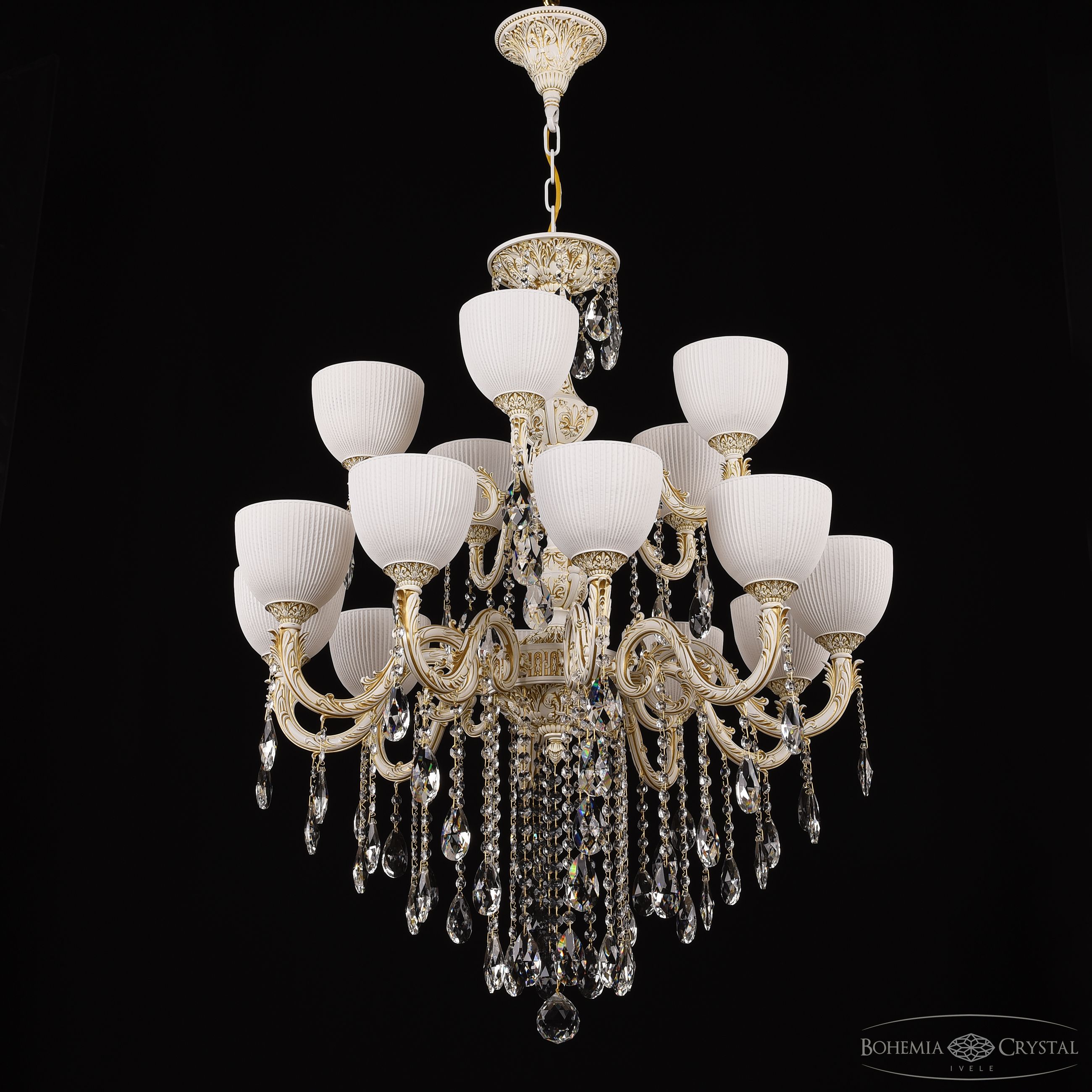 Подвесная люстра Bohemia Ivele Crystal AL79101/10+5/250/2D B WMG P1 U Line