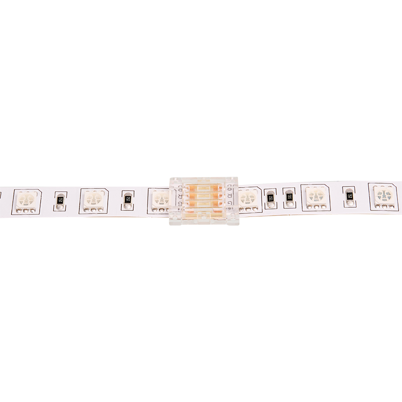 Коннектор последовательный для ленты SMD RGB шириной 10мм, комплект 3шт WOLTA WLS-4PIN-RGB-10MM-I