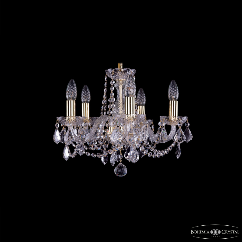 Подвесная люстра Bohemia Ivele Crystal 1402/5/141 G Leafs