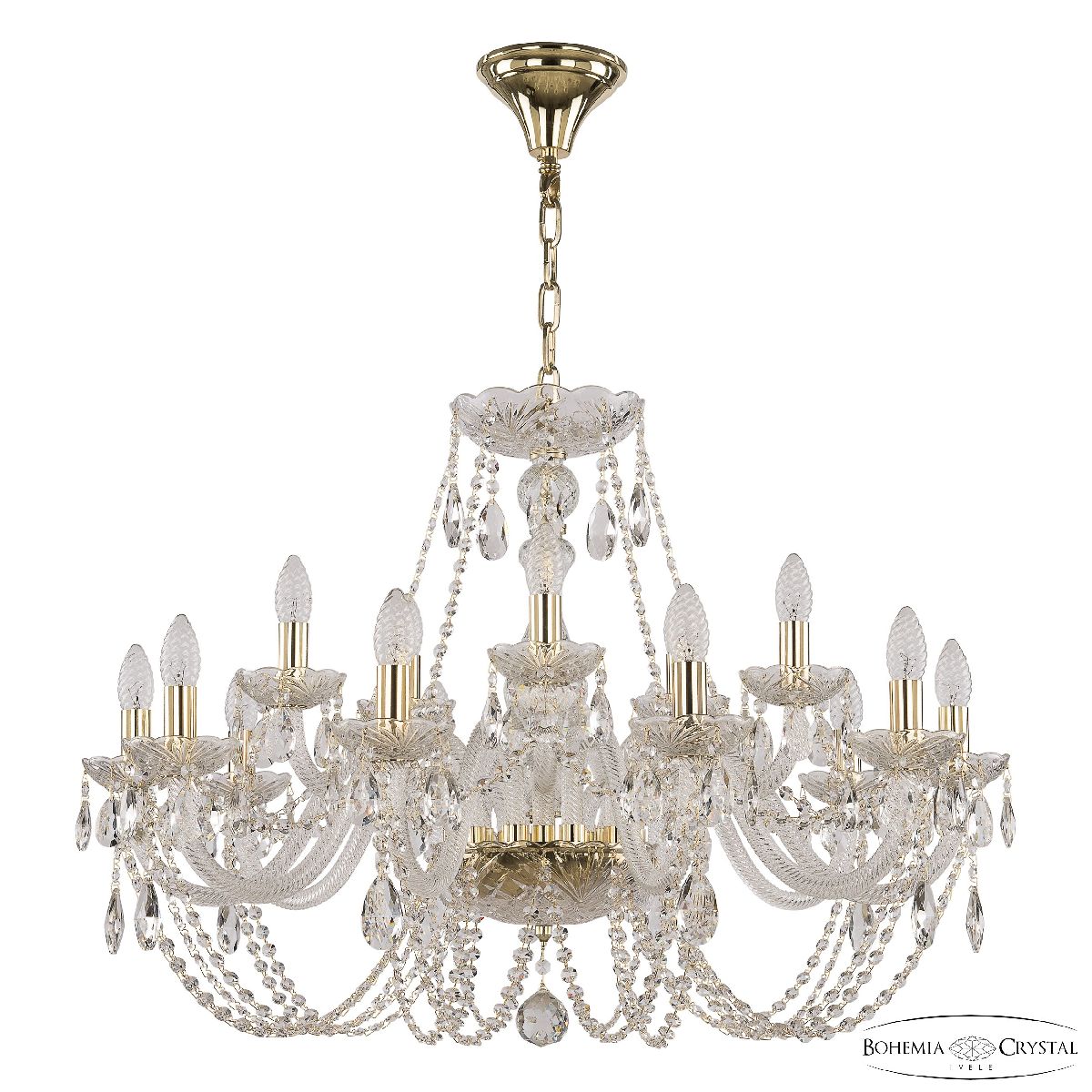 Подвесная люстра Bohemia Ivele Crystal 101/10+5/300 G