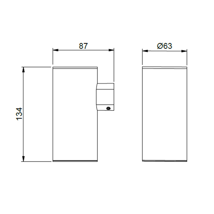 Almar Стакан подвесной d6.3x8.7хh13.4см, цвет: хром