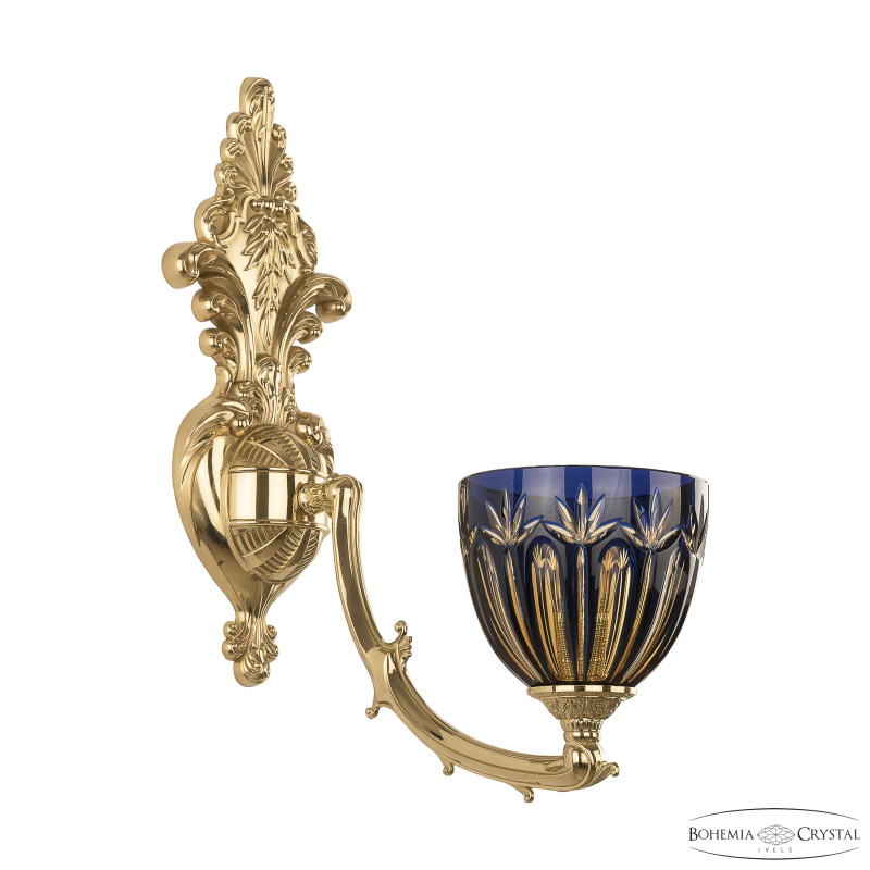 Бра Bohemia Ivele Crystal Verona 7211B15/1/210 G P1 U Amber-Blue/H-1I