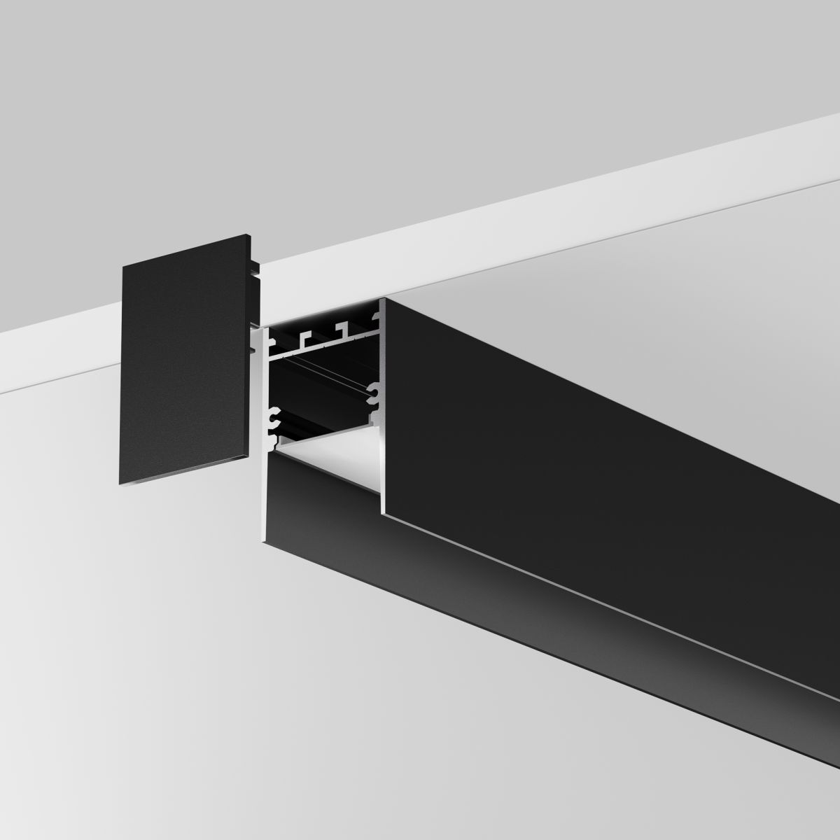 Алюминиевый профиль накладной-подвесной 35x51 Maytoni Led Strip ALM-3551-B-2M 633011