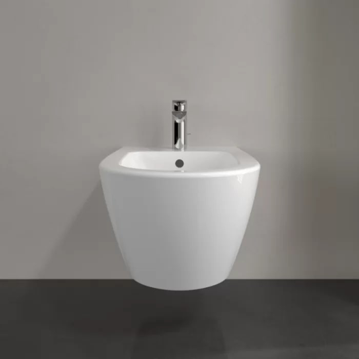 Villeroy&Boch Subway 2.0 Биде подвесное 37.5х56.5х28см., 1 отв., цвет: альпийский белый