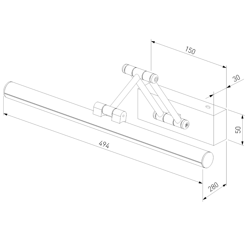 Подсветка для картин Elektrostandard Monza LED 40128/LED черный 4690389198434 a064137