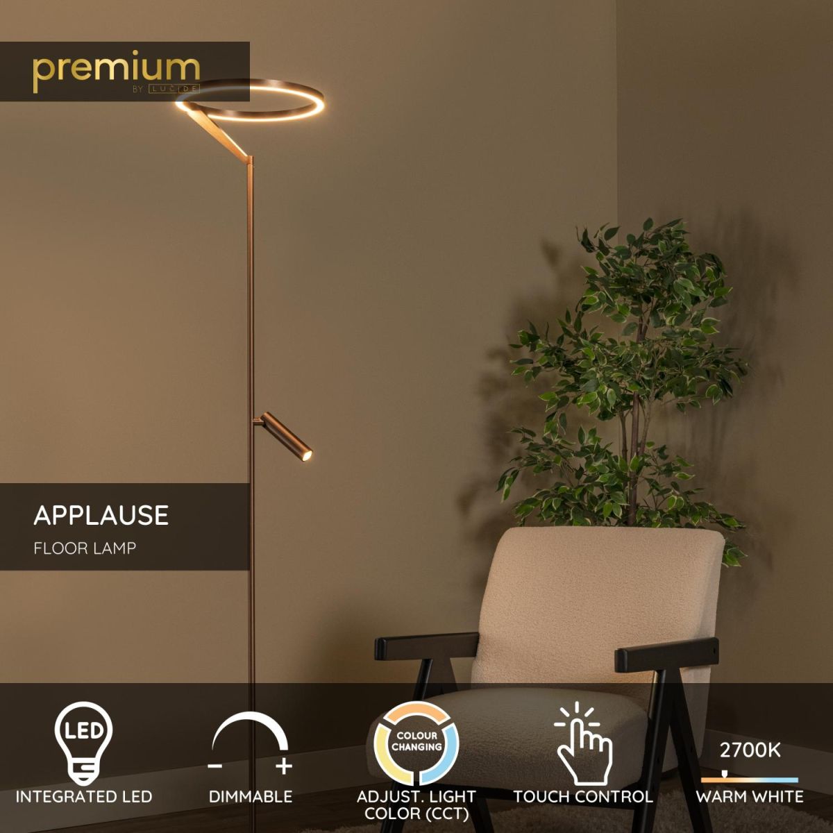 Торшер Lucide Applause 23700/20/96