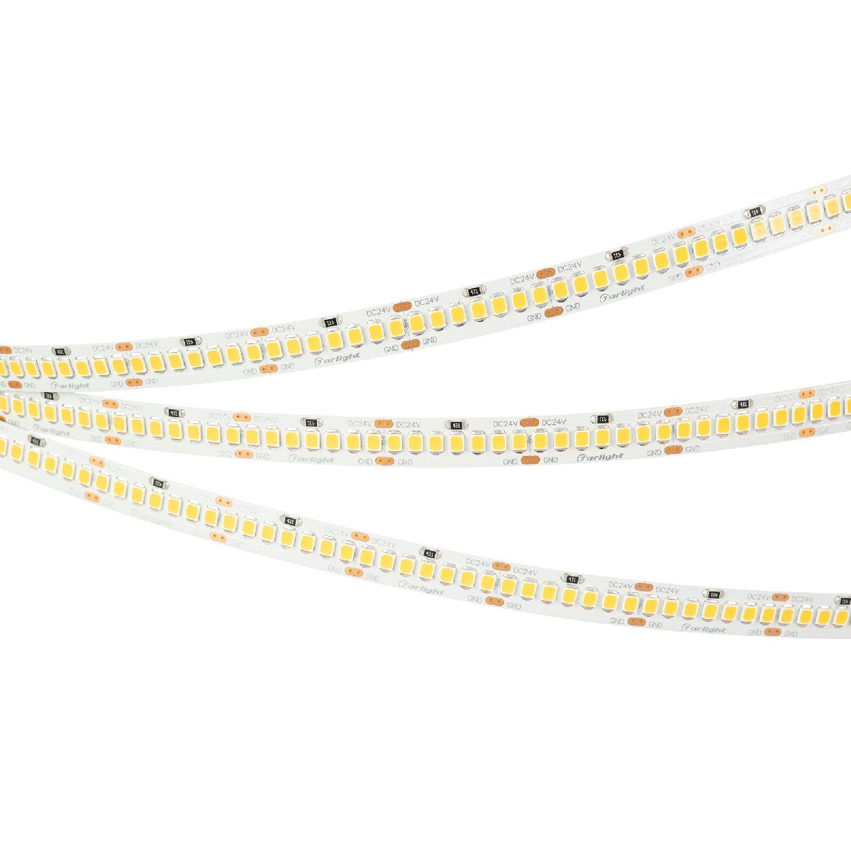 Светодиодная лента герметичная Arlight RTW-SE-A280-8mm 24V Warm3500 (10 W/m, IP65, 5m) 045562