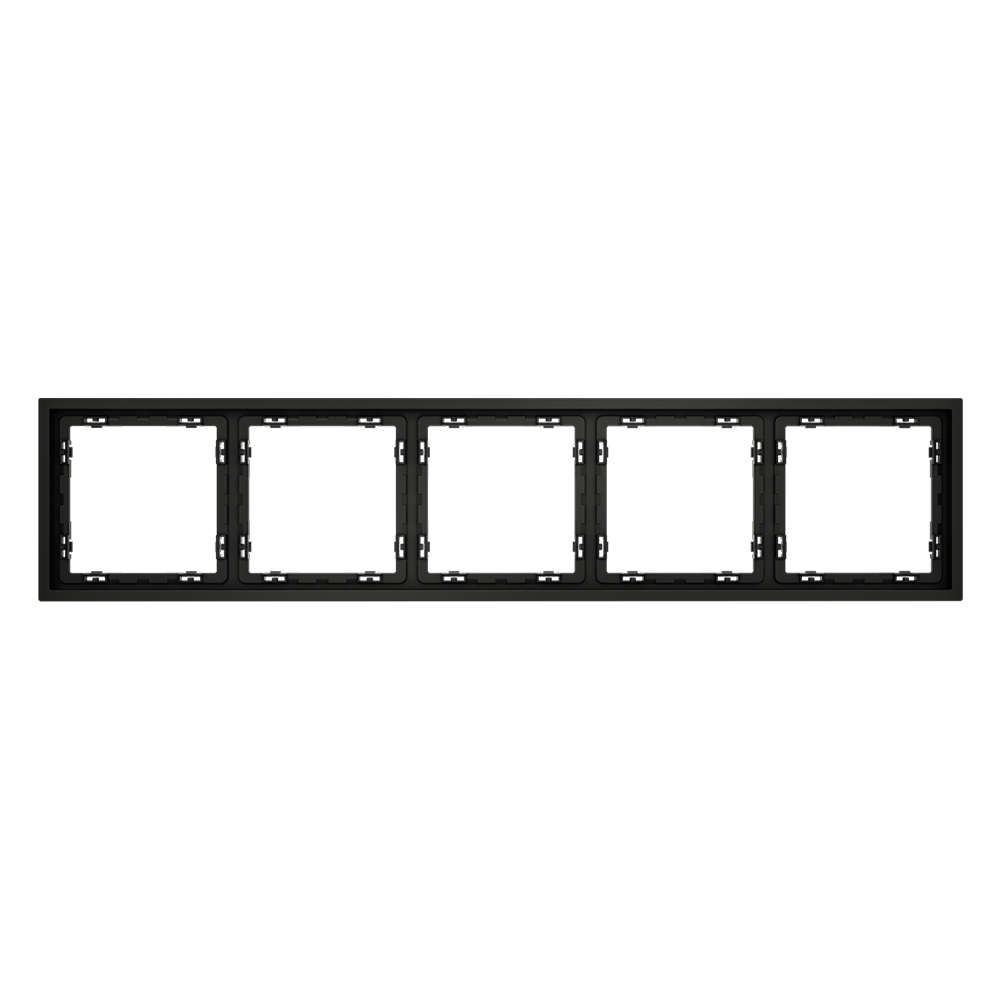 Рамка на 5 постов Voltum S70 VLS100508 (черный матовый)