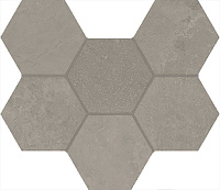 ITALON / ИТАЛОН TERRAVIVA Dark Mosaico Hexagon Матовый