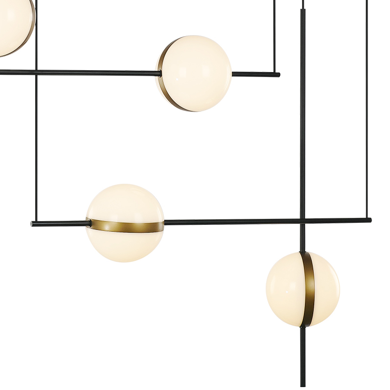 Подвесная люстра Delight Collection MD2062-4B black/brass