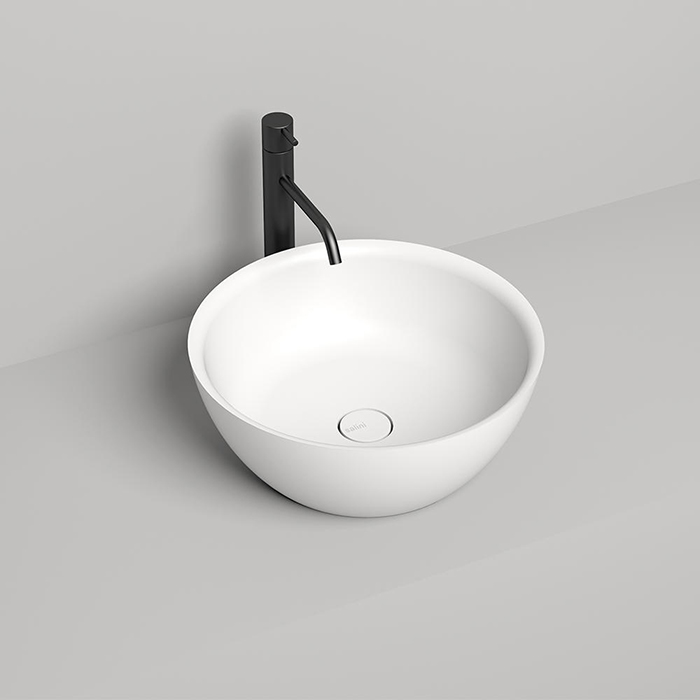 Salini Alda 02 Раковина 42.5х42.5х15.5см., накладная, без отв., S-Sense, цвет: белый
