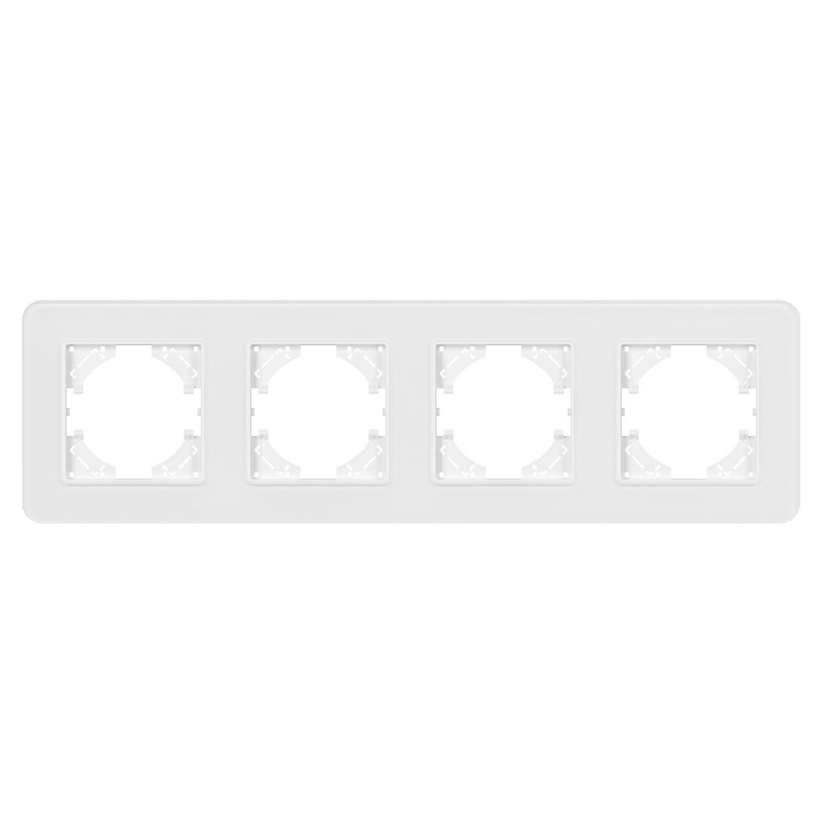 Рамка на 4 поста стеклянная Arlight FRM-OMALI-GS-4-WH 049700