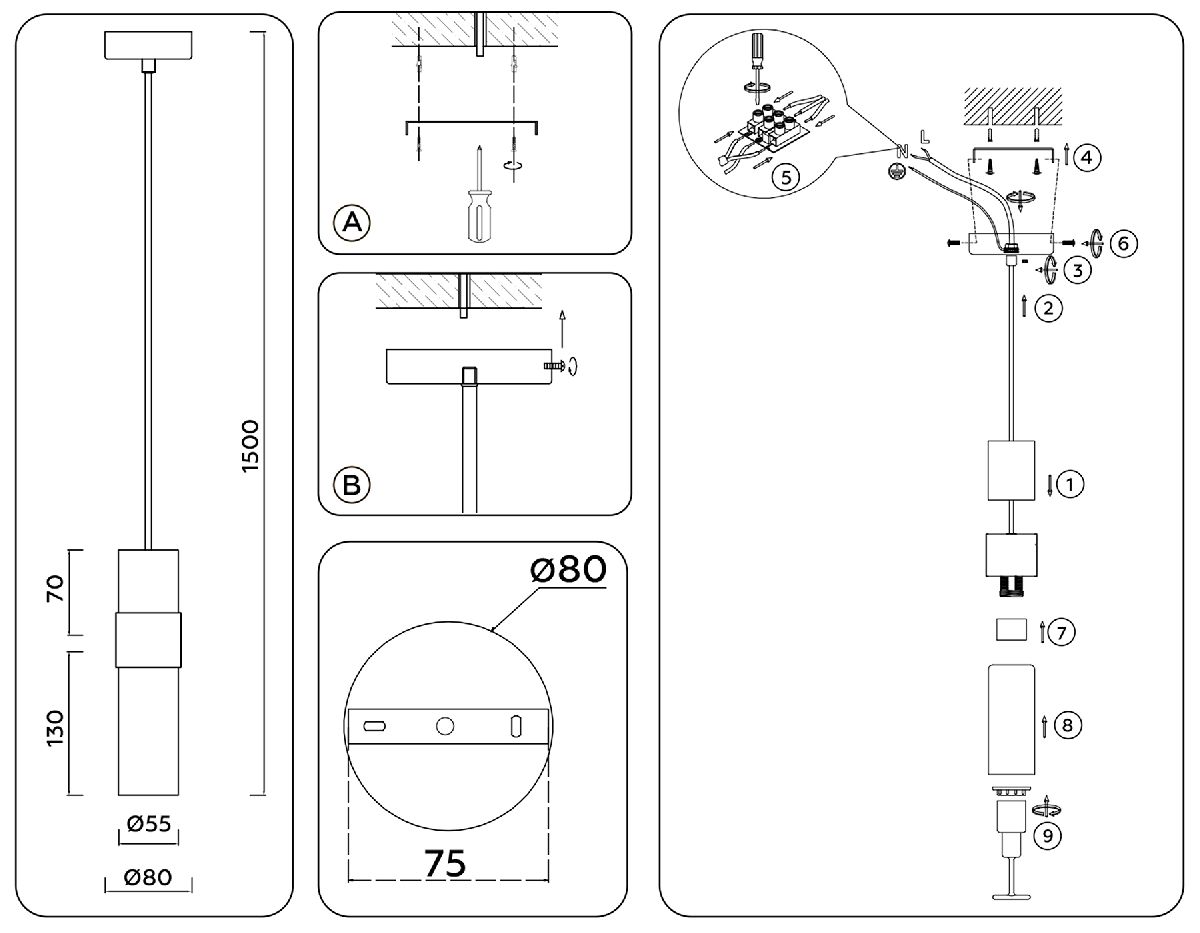 Подвесной светильник Ambrella Light High Light Heigh Light LH55111