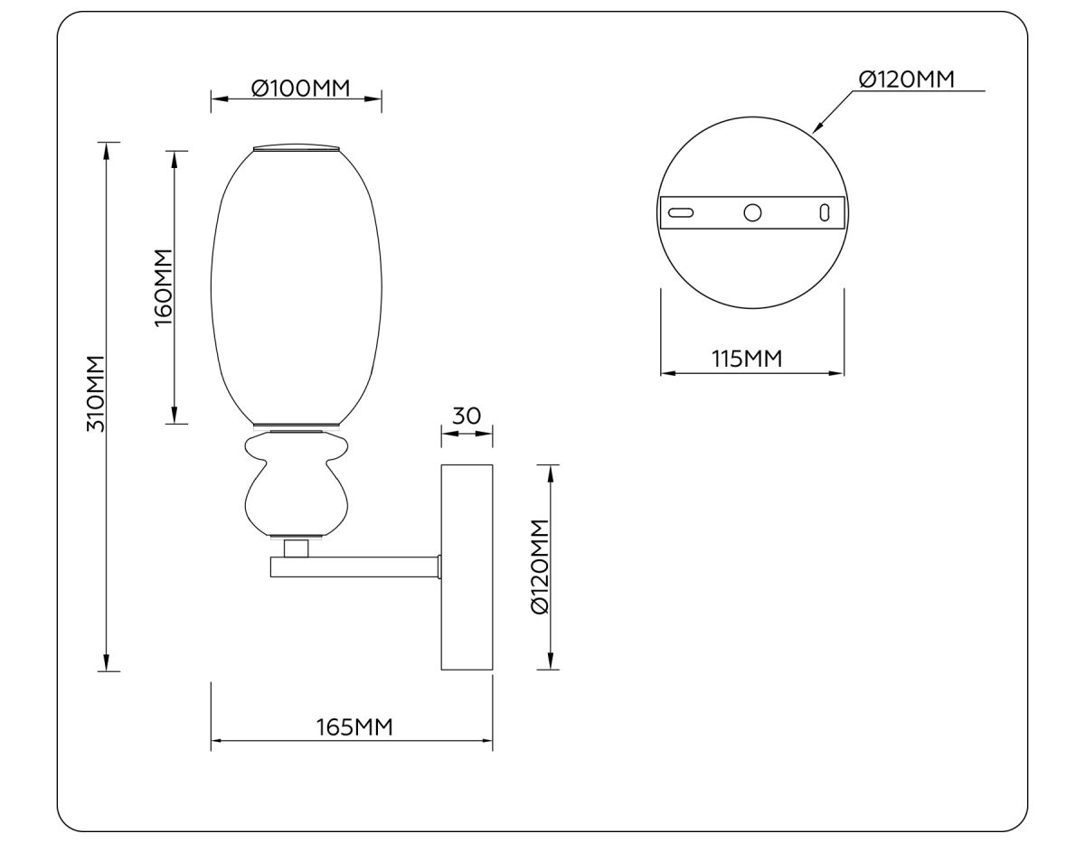 Бра Ambrella Light High Light Ceramo Modern LH53148
