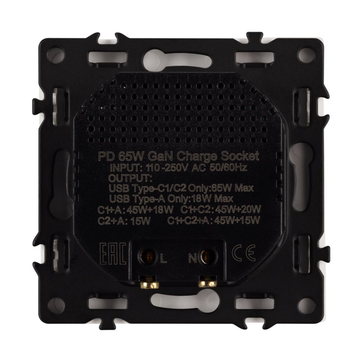 Механизм розетки с быстрой USB зарядкой Arlight SCT-NOBE-MUACC-SFPL-FC-IS (65W, QC3) 061838
