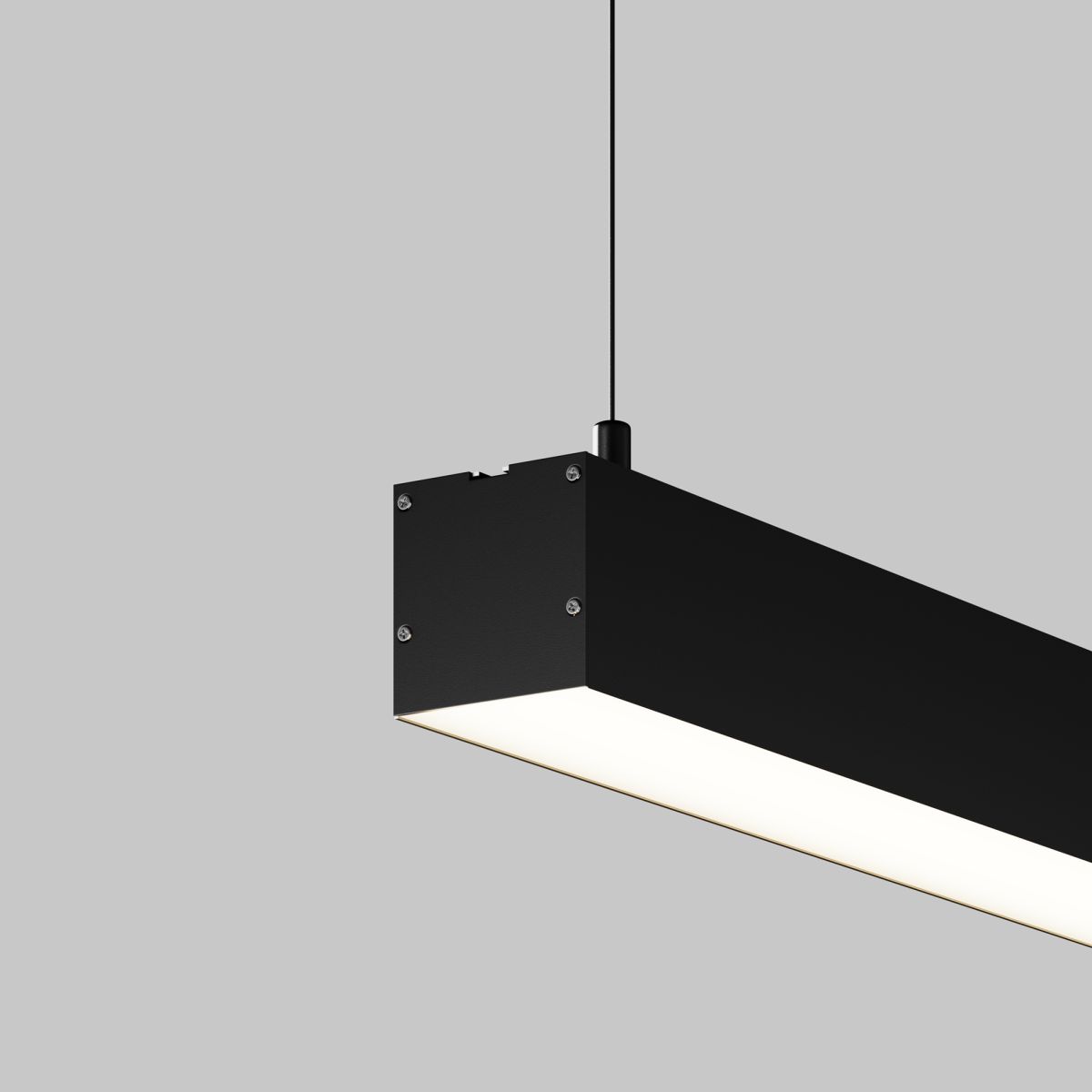 Линейный подвесной светильник Maytoni Technical 4000K 50x50 (Черный, 1 м) LL312028