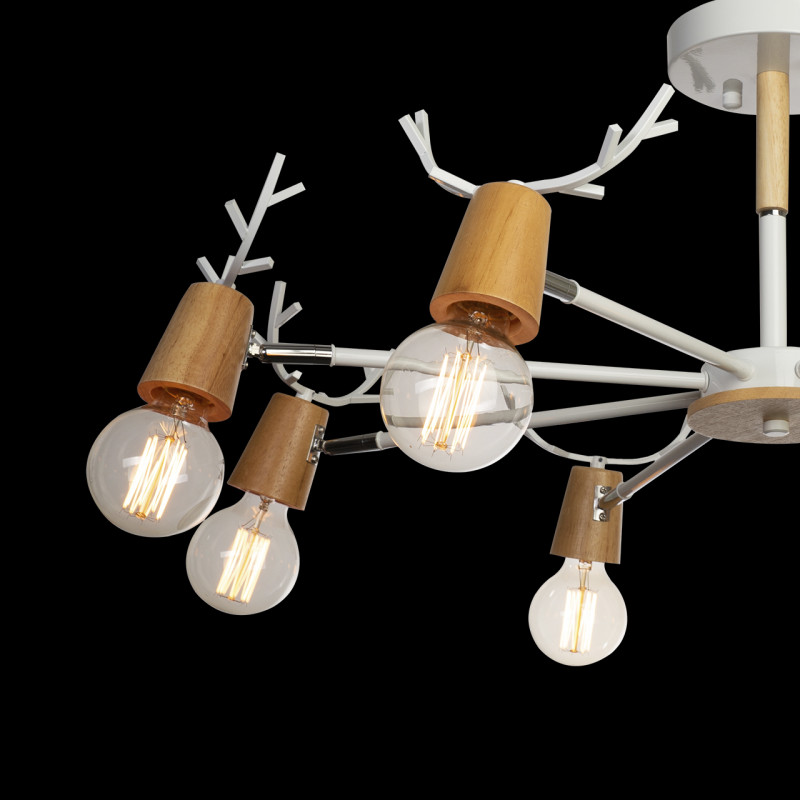 Люстра на штанге Loft IT Sven 10024/8 White