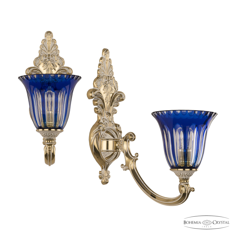 Бра Bohemia Ivele Crystal Verona 7209B14/1/175 GW P2 U Clear-Blue/H-1H