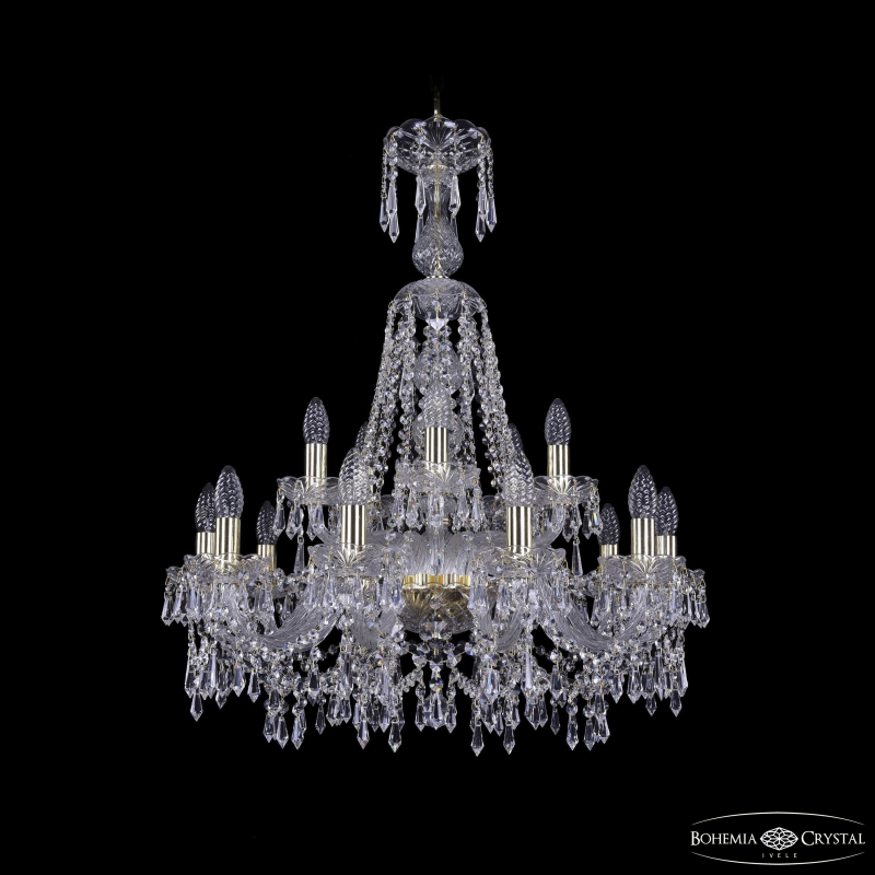 Подвесная люстра Bohemia Ivele Crystal 1403/10+5/240/XL-80 G