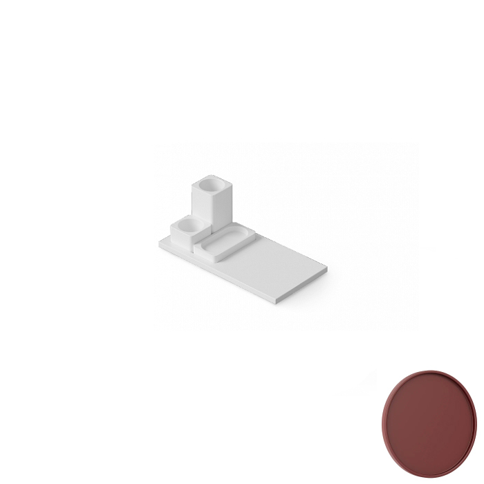 Dea Design Accessories Набор аксессуаров 40x20x12см., настольных, Solid Surface, цвет: red wine