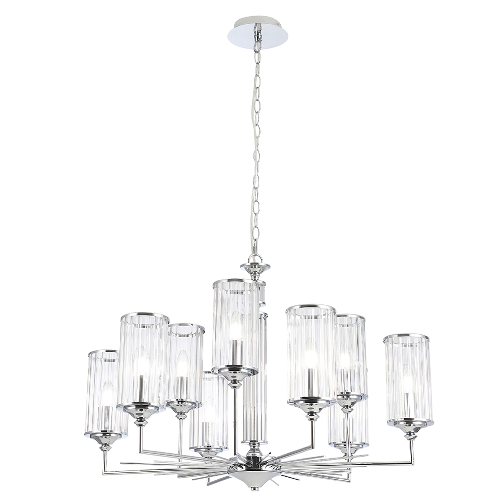 Подвесная люстра Crystal Lux GLORIA SP9 CHROME