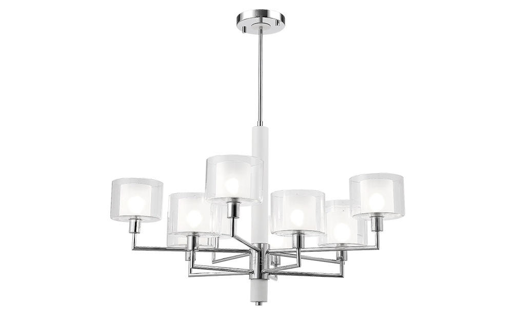 Люстра на штанге Crystal Lux MAESTRO SP-PL5+5 CHROME
