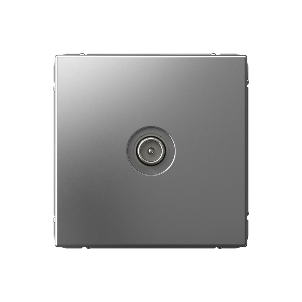 TV Розетка оконечная 1DB Systeme Electric ArtGallery Сталь GAL000991