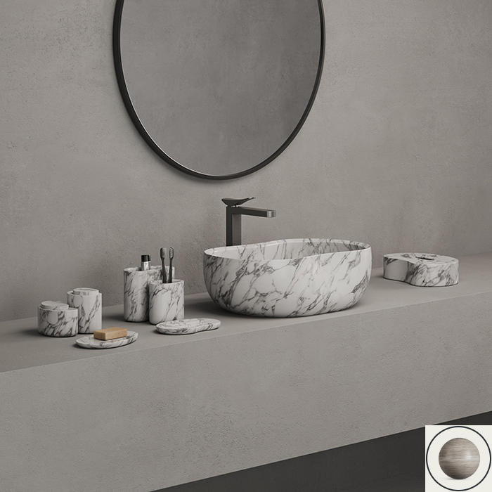 Dea Design Контейнер для бумажных салфеток, настольный, цвет: Stone Silk