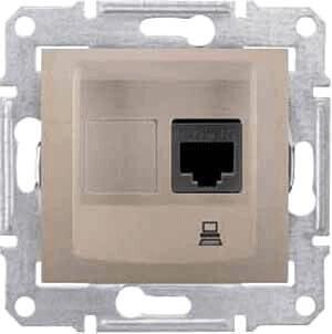 Розетка компьютерная RJ45 Schneider Electric Sedna UTP SDN4300168